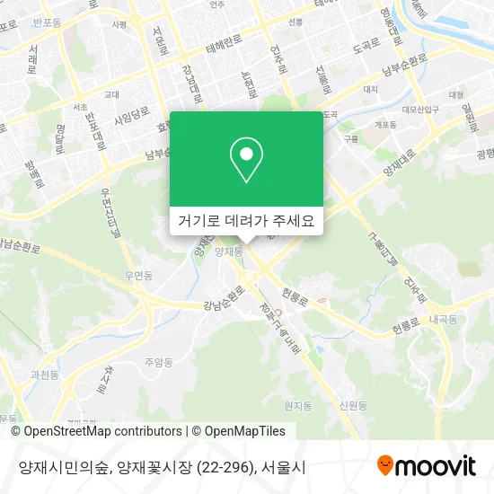양재시민의숲, 양재꽃시장 (22-296) 지도