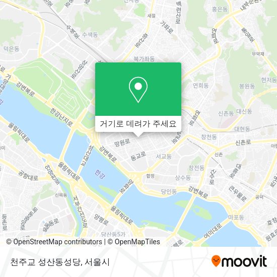 천주교 성산동성당 지도