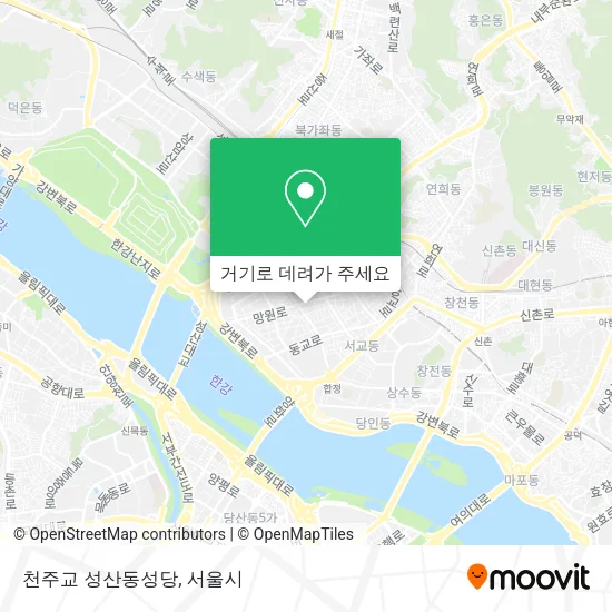 천주교 성산동성당 지도