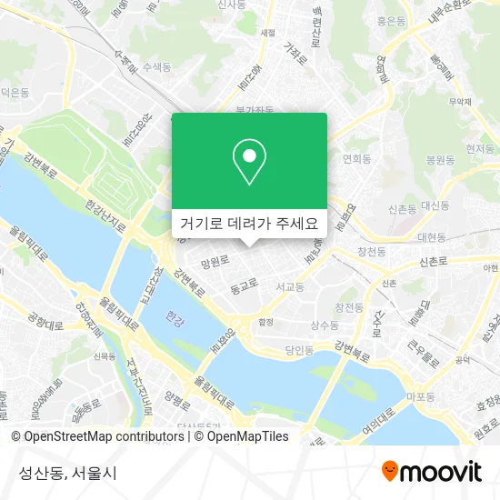 성산동 지도