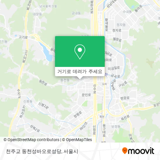 천주교 동천성바오로성당 지도