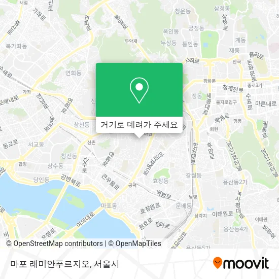 마포 래미안푸르지오 지도
