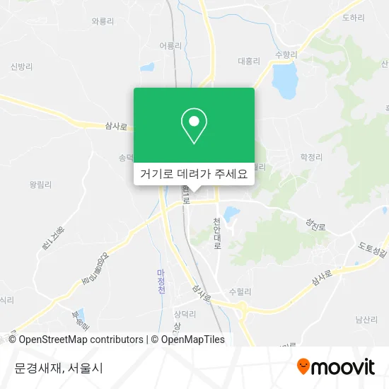 문경새재 지도