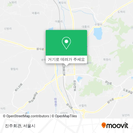 진주회관 지도