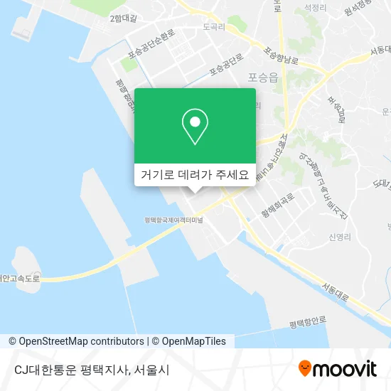 CJ대한통운 평택지사 지도