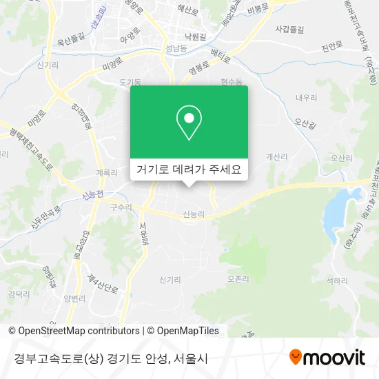 경부고속도로(상) 경기도 안성 지도