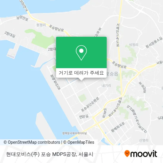 현대모비스(주) 포승 MDPS공장 지도