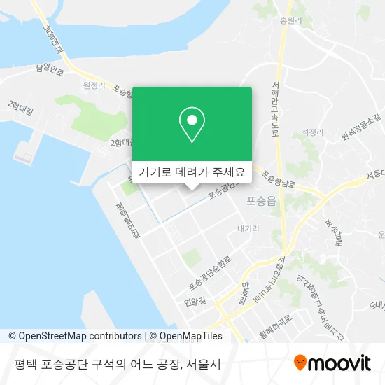 평택 포승공단 구석의 어느 공장 지도