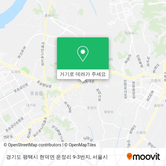 경기도 평택시 현덕면 운정리 9-3번지 지도