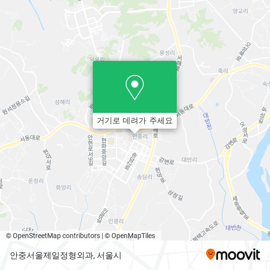 안중서울제일정형외과 지도