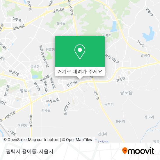 평택시 용이동 지도