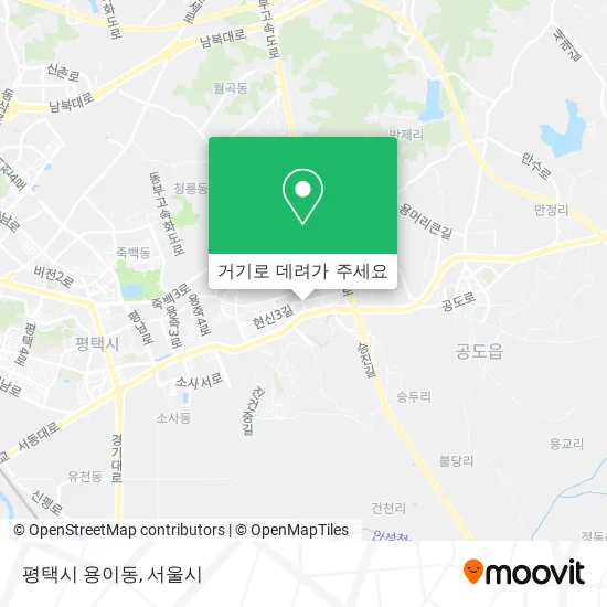 평택시 용이동 지도
