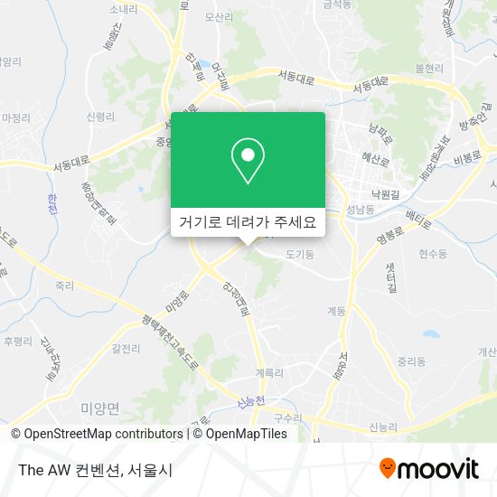 The AW 컨벤션 지도