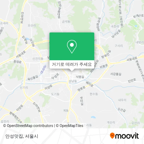안성맛집 지도
