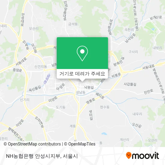 NH농협은행 안성시지부 지도