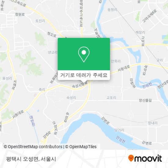 평택시 오성면 지도