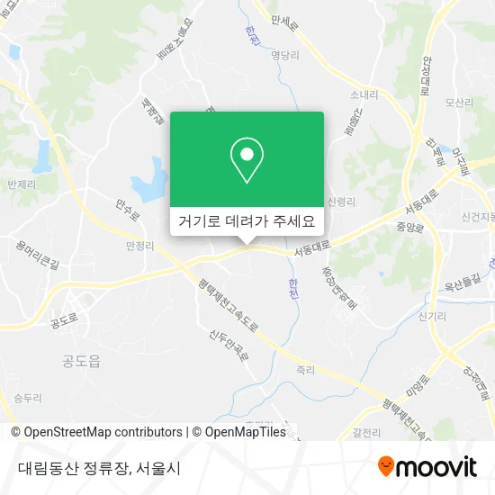 대림동산 정류장 지도