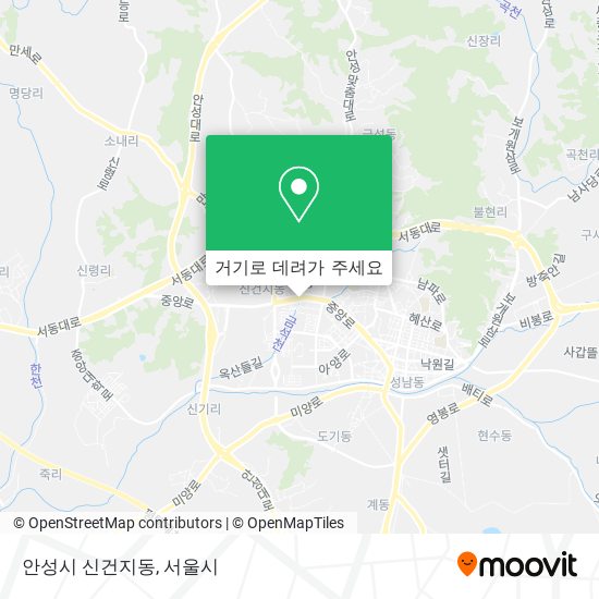 안성시 신건지동 지도