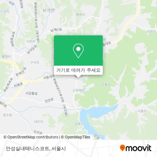 안성실내테니스코트 지도