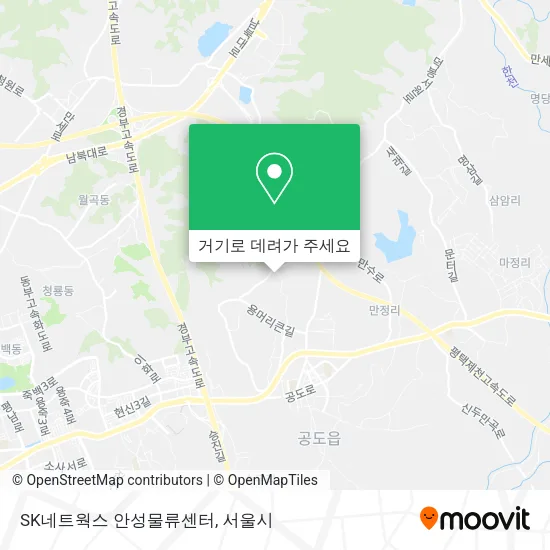 SK네트웍스 안성물류센터 지도