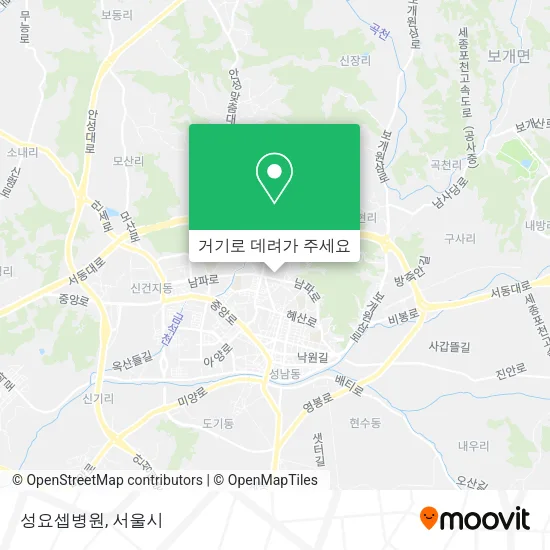 성요셉병원 지도