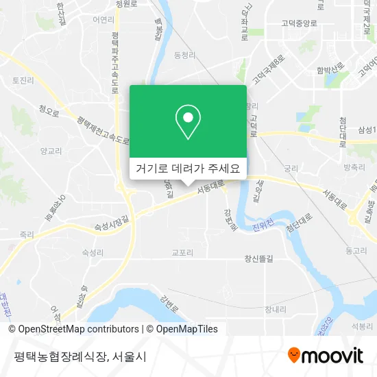 평택농협장례식장 지도