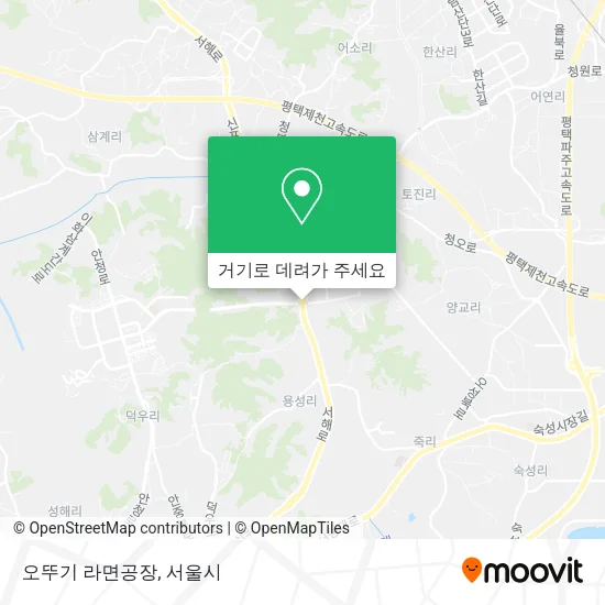오뚜기 라면공장 지도