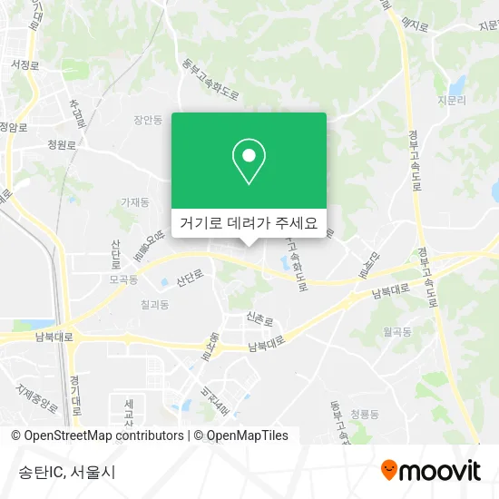 송탄IC 지도