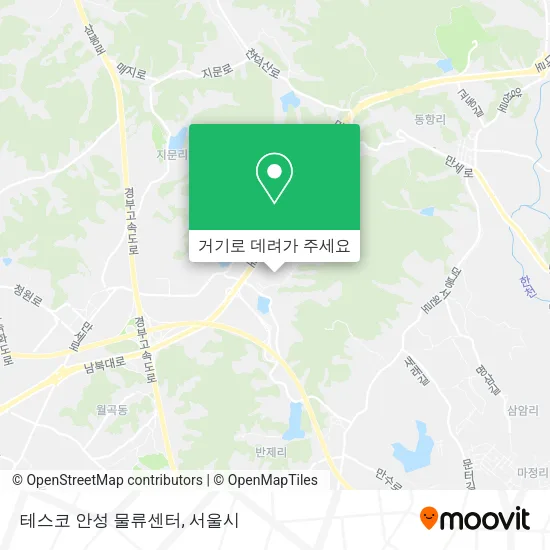 테스코 안성 물류센터 지도