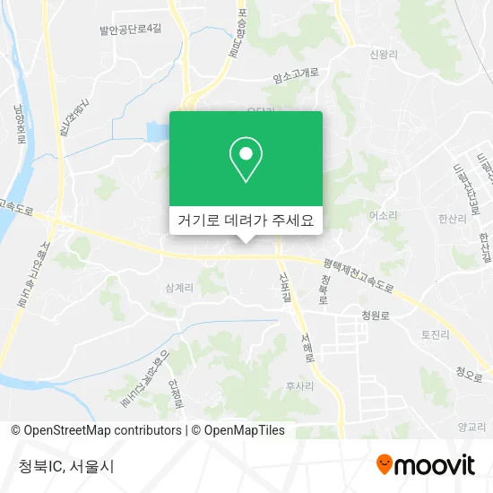 청북IC 지도