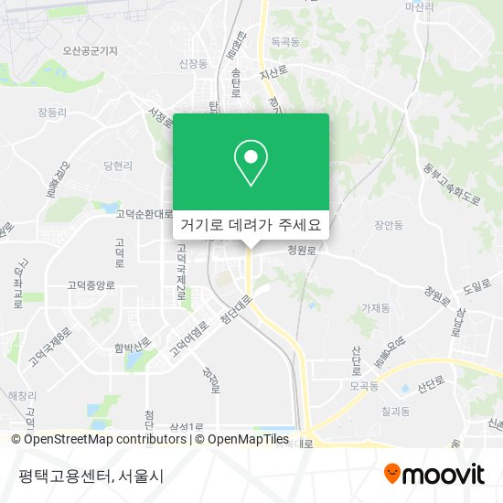 평택고용센터 지도