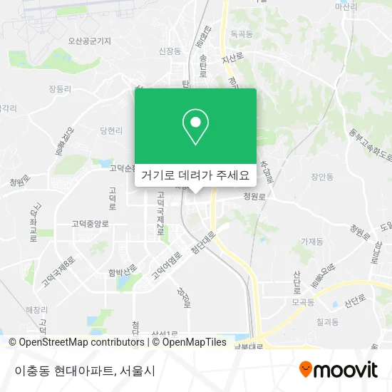 이충동 현대아파트 지도