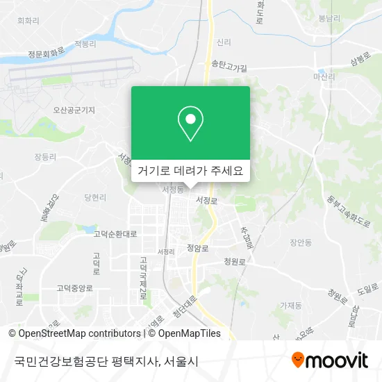 국민건강보험공단 평택지사 지도