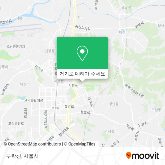 부락산 지도