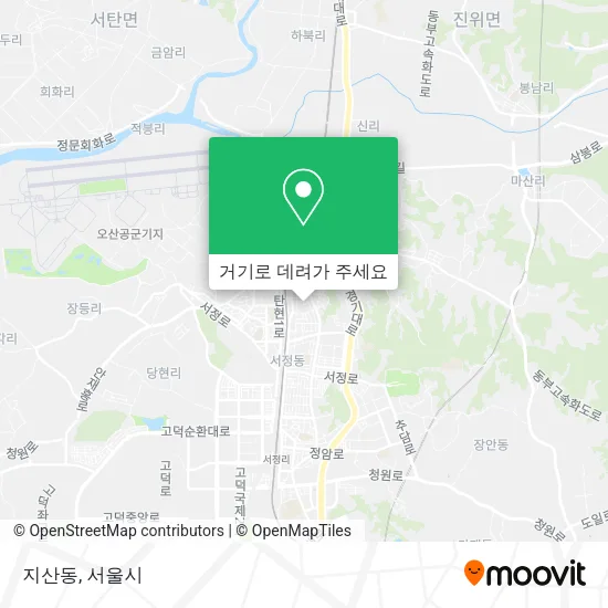지산동 지도