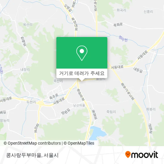 콩사랑두부마을 지도