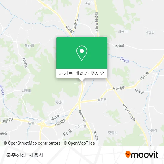 죽주산성 지도