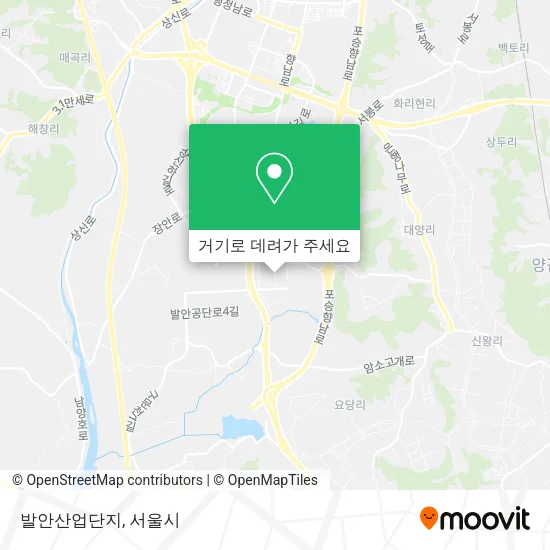 발안산업단지 지도