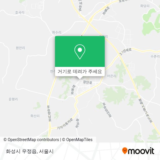 화성시 우정읍 지도