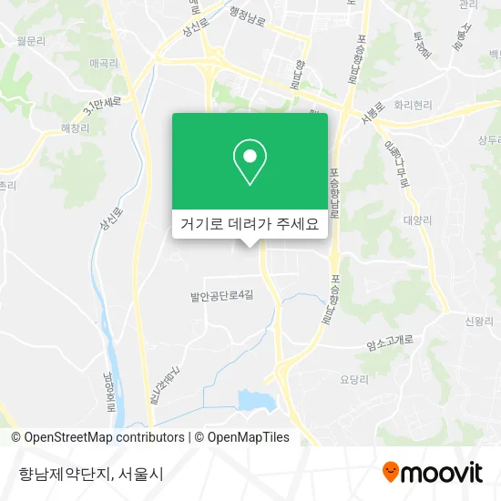 향남제약단지 지도
