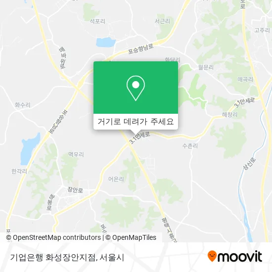 기업은행 화성장안지점 지도