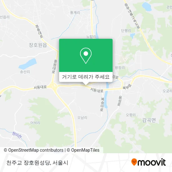 천주교 장호원성당 지도
