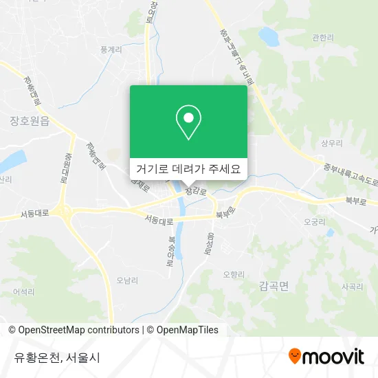 유황온천 지도