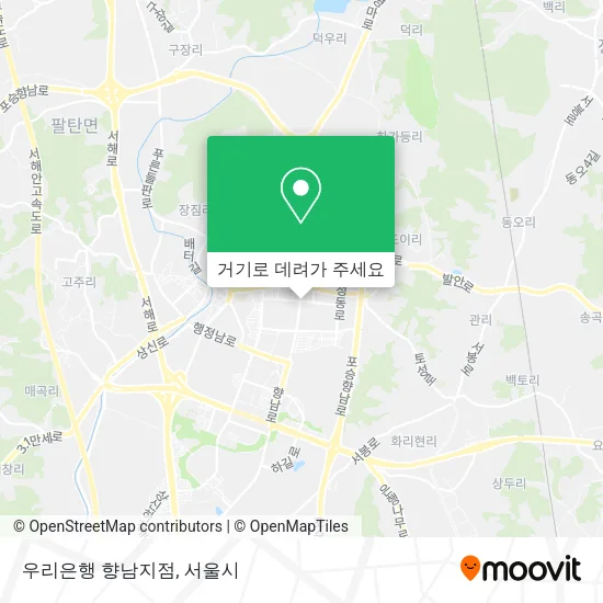 우리은행 향남지점 지도