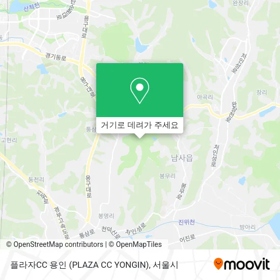 플라자CC 용인 (PLAZA CC YONGIN) 지도
