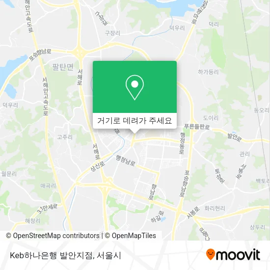 Keb하나은행 발안지점 지도