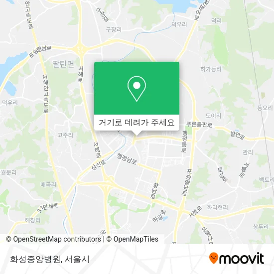 화성중앙병원 지도