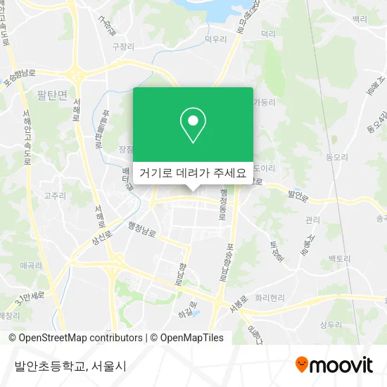 발안초등학교 지도