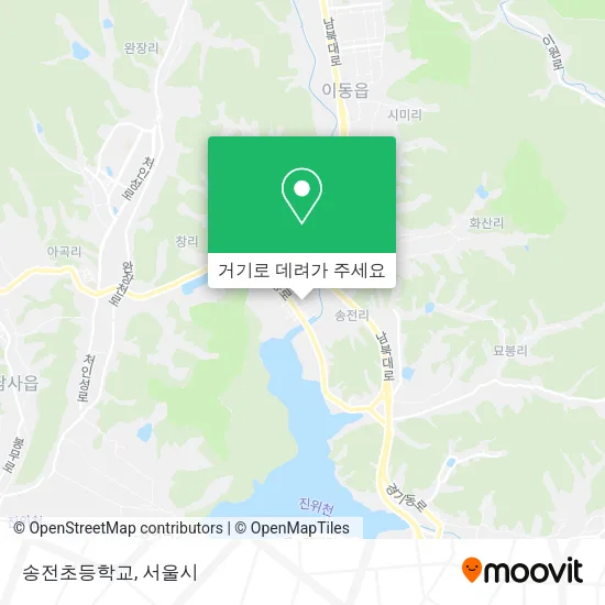 송전초등학교 지도