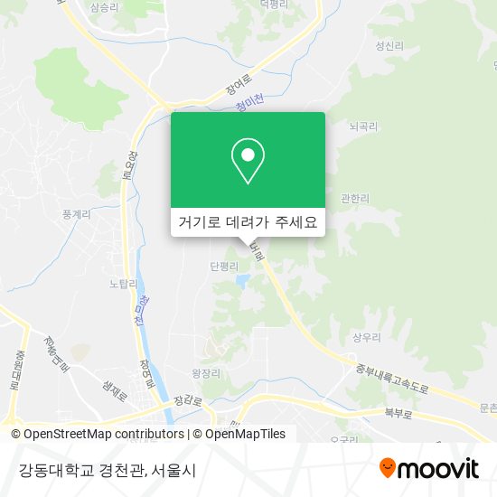 강동대학교 경천관 지도